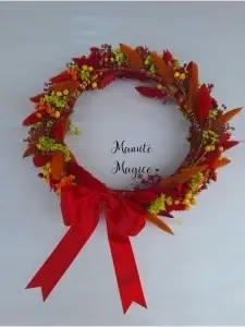 Coroniță din flori uscate pentru festivități – Standard - Img 4