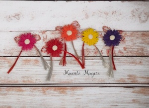 🌸 Mărțișor mini margaretă, lucrat manual din lut polimeric 🌸 - Img 5