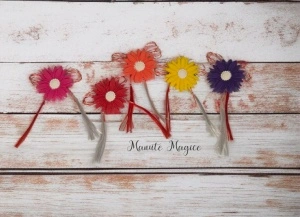 🌸 Mărțișor mini margaretă, lucrat manual din lut polimeric 🌸 - Img 5