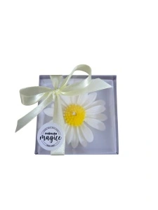 🌼 Mărturie lumânare parfumata model margaretă