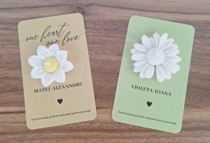🌼 Mărturie lumânare parfumata pe suport cartonat - Img 2