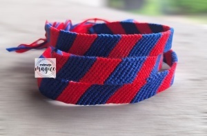 🔵🔴 Brățară împletită manual – lucrată nod cu nod 🔴🔵