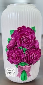 🌺 Vază decorativă cu flori lucrate manual – eleganță și rafinament în fiecare detaliu - Img 2