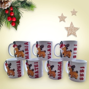 Cană de Crăciun cu ren – Cadoul perfect pentru cei mici 🎄🦌