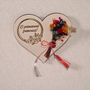 Mărțișor decorativ cu magnet – „O primăvară frumoasă!” - Img 3