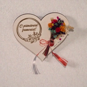Mărțișor decorativ cu magnet – „O primăvară frumoasă!” - Img 3