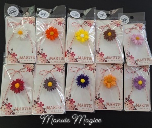 🌸 Mărțișor mini margaretă, lucrat manual din lut polimeric 🌸 - Img 4
