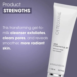 Teoxane AHA Cleansing Gel – Exfoliating Brightening Cleanser, 150ml - Img 5