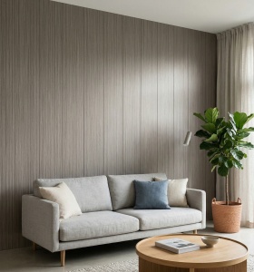 Placă Decorativă Model Grey Oak Wood cu Dublu Click 2.80m - Img 2