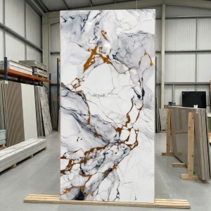 Placă PVC Decorativă Model Marmură Golden Line 2.44m x 1.22m