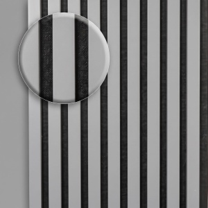 Riflaj Premium MDF Gri Mat 2.8m X 0.60m x 13mm