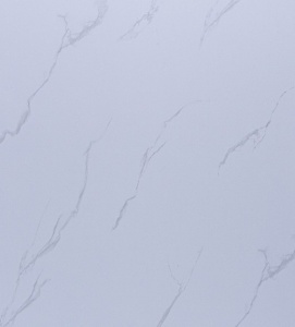 Placă Decorativă Model Marmură White Carrara cu Dublu Click 2.80m - Img 3