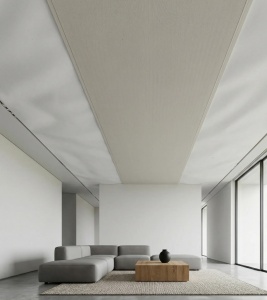Placă Decorativă Tavan Model White Mat Soft cu Dublu Click 2.80m - Img 2