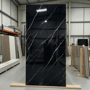 Placă PVC Decorativă Model Black Marquina 2.44m x 1.22m