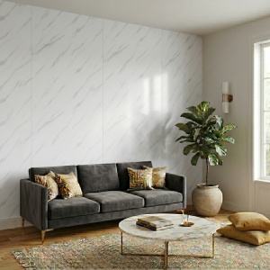 Placă PVC Decorativă Model Silk Stream Marble 2.8 m x 1.22 m Grosime 2.5 mm - Img 2
