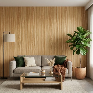 Placă Decorativă Model Light Ash Wood cu Dublu Click 2.80m - Img 2