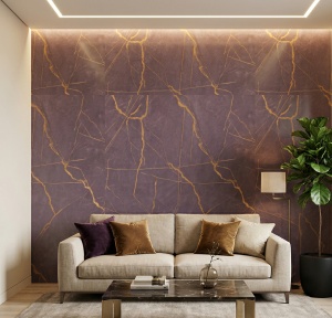 Placă PVC Decorativă Model Royal Amethyst 1.22 x 2.4 m Grosime 2.5 mm - Img 2