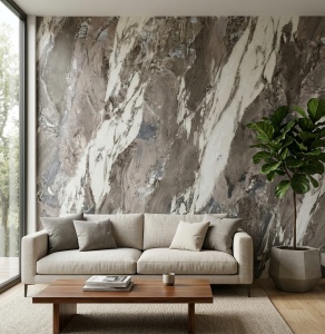 Placă PVC Decorativă Model Vena Rock 2.44m x 1.22m - Img 2