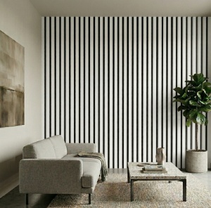 Riflaj Premium MDF Pure White 2.8m x 0.60m x 13 mm - Img 2