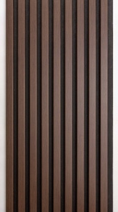 Panou Riflaj Decorativ MDF Nuc Închis, 2.8m x 1m x 9mm - Img 3