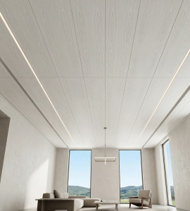 Placă Decorativă Tavan Model White Soft Touch cu Dublu Click 2.80m - Img 2