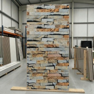 Placă Decorativă Model Stacked Natural Stone cu Dublu Click 2.80m