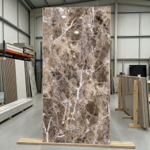Placă PVC De Marmură Emperador Brown 1.22 x 2.4 m, Grosime 2.5 mm