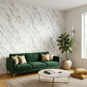 Placă PVC Decorativă Model Imperial Statuario Marble 2.8 m x 1.22 m Grosime 2.5 mm - Img 2