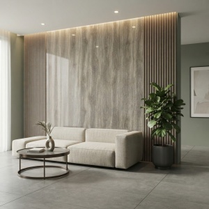 Placă Decorativă PVC cu Aspect de Lemn Stejar 1.22 x 2.4 m - Img 3