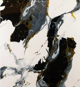Placă PVC Decorativă Model Abstract Onyx Liquid 2.4m x 1.22m, Grosime 2.5mm - Img 3