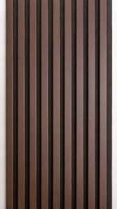 Panou Riflaj Decorativ MDF Nuc Închis, 2.8m x 0.60m x 9mm - Img 3