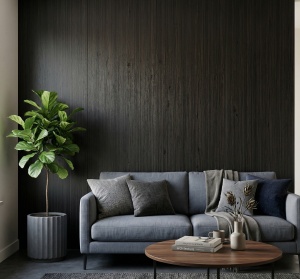 Placă Decorativă Model Deep Black Wenge cu Dublu Click 2.80m - Img 2