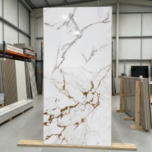 Placă PVC Decorativă Model Carrara Pearl 2.44m x 1.22m