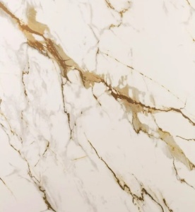 Placă PVC Decorativă Model Marmură Calacatta Gold 2.8m x 1.22m Grosime 2.5mm - Img 3