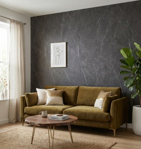 Placă PVC Decorativă Model Pietra Grey 2.4 m x 1.22 m Grosime 2.5 mm - Img 2