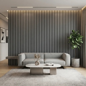 Riflaj Premium MDF Gri Mat 2.8m X 0.60m x 13mm - Img 3