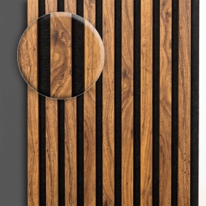Panou Riflaj Decorativ MDF Stejar Texturat, 2.8m x 1m x 9mm