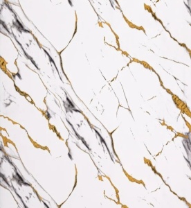 Placă PVC Decorativă Model Marmură Calacatta Majestic 1.22 x 2.4 m Grosime 2.5 mm - Img 3