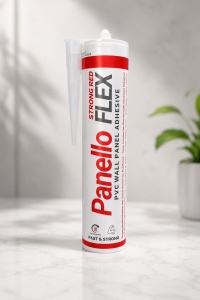 Silicon profesional pentru Montaj Plăci PVC și Riflaje MDF – Culoare alb, 500g