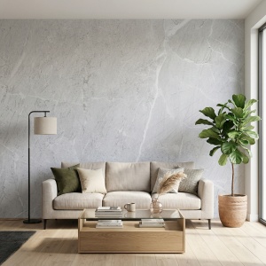 Placă Decorativă Model Marmură Stone Grey cu Dublu Click 2.80m - Img 2