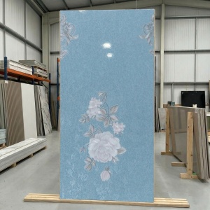 Placă Decorativă Model Turquoise Floral Vintage cu Dublu Click 2.80m