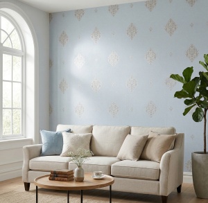 Placă Decorativă Model Silver Damask Vintage cu Dublu Click 2.80m - Img 2