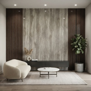 Placă Decorativă PVC cu Aspect de Lemn Stejar 1.22 x 2.4 m