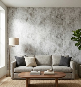 Placă PVC Grey Royal Marble 1.22 x 2.4 m, Grosime 2.5 mm - Img 2