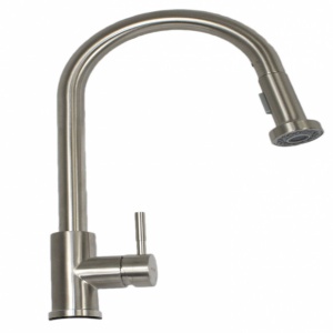 Baterie bucatarie MIXXUS SUS-014-A din otel inoxidabil, Monocomanda, Racorduri incluse - Img 3