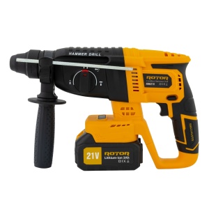 Ciocan rotopercutor cu acumulator, RRH21V ROTOR 21V/3Ah , 1800 rpm, 4450 bpm, - Img 2