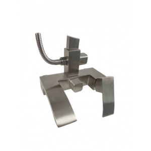 Coloana de dus Mixxus AMA-009-J, 120 cm baterie si para, monocomanda, furtun flexibil - Img 2
