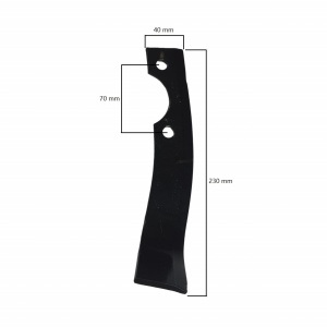 Cutit dreapta pentru ax Ø 23 mm, 230mm x 40mm, Elefant - Img 3
