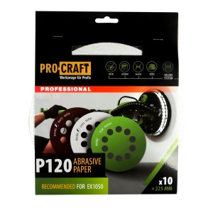 Disc abraziv pentru slefuitor cu excentric KB225.120 (Set 10 buc) Diametru: 225 mm , Granulatie: P120