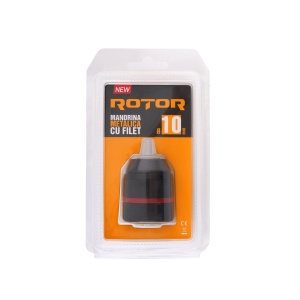 Mandrină metalică 10 mm cu filet – ROTOR - Img 2